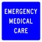 Sign Solutions Usa Emergency Medical Care, Aluminum, 24 in x 30 in DUS08DWT3024D9-13cP - alternate 1